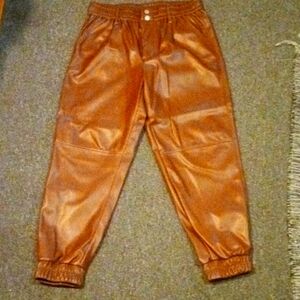 Faux Leather Pants (Junior Sz. 11) Fits Women M/L